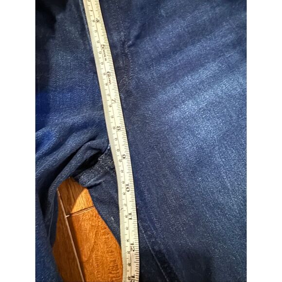 Old Navy Wow high rise wide-leg crop dark wash jeans size 4 petite - Picture 7 of 11